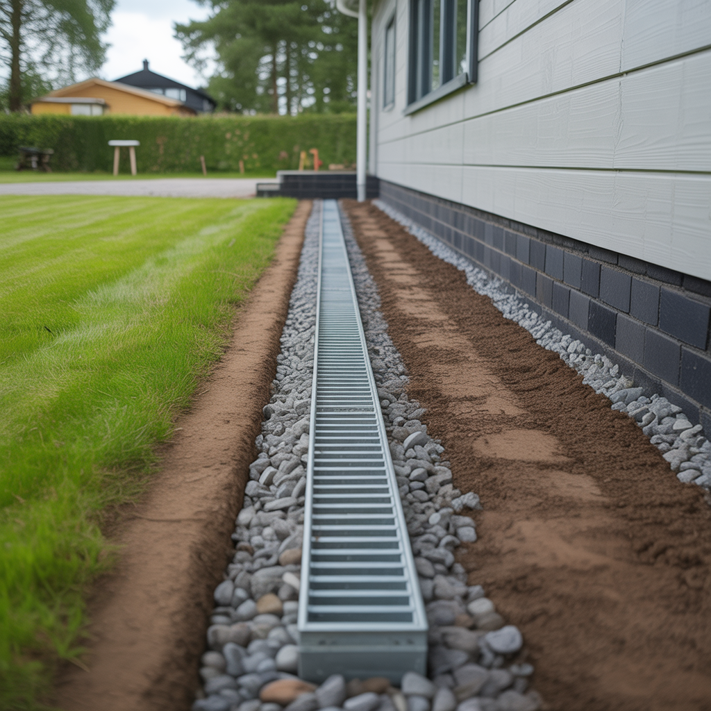 8.Hur du installerar en ny draneringsranna for battre avrinning