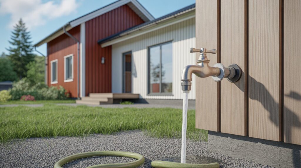 Byta vattenutkastare & trädgårdskran