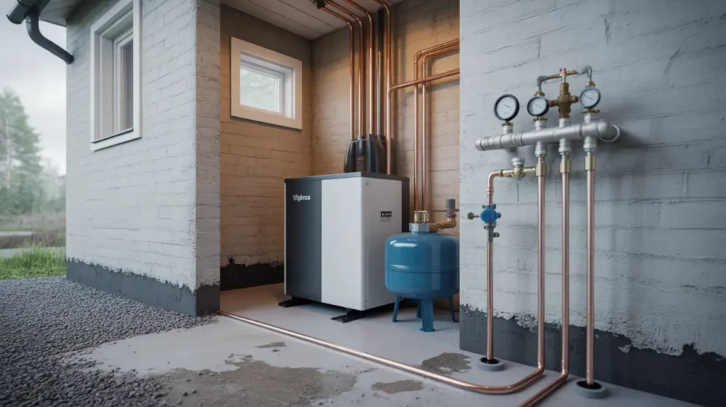 brunnsborrning och installation av bergv rme i ytterj rna j rna